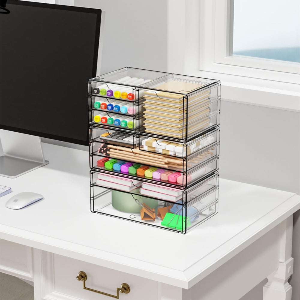 Yieach pantry or kitchen drawer organizer saves space and improves access