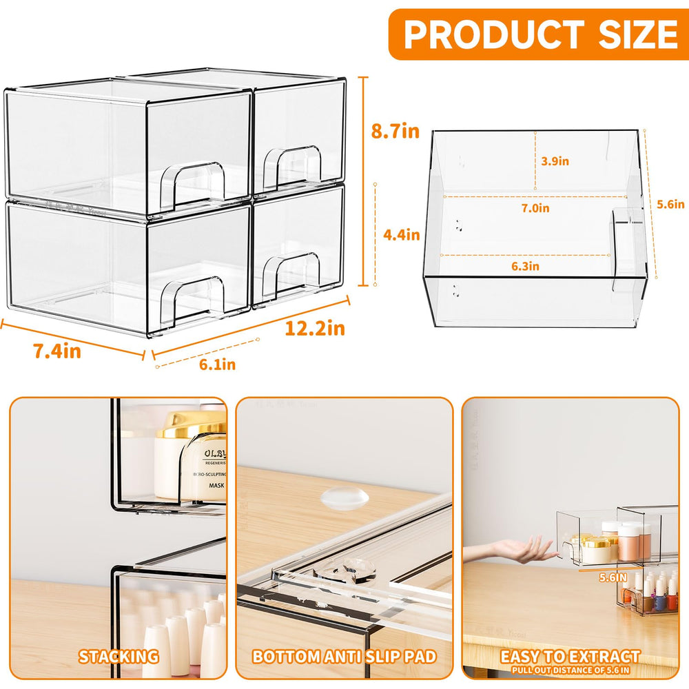 Yieach stackable vertical design optimizes small-space organization