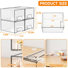 Yieach stackable vertical design optimizes small-space organization