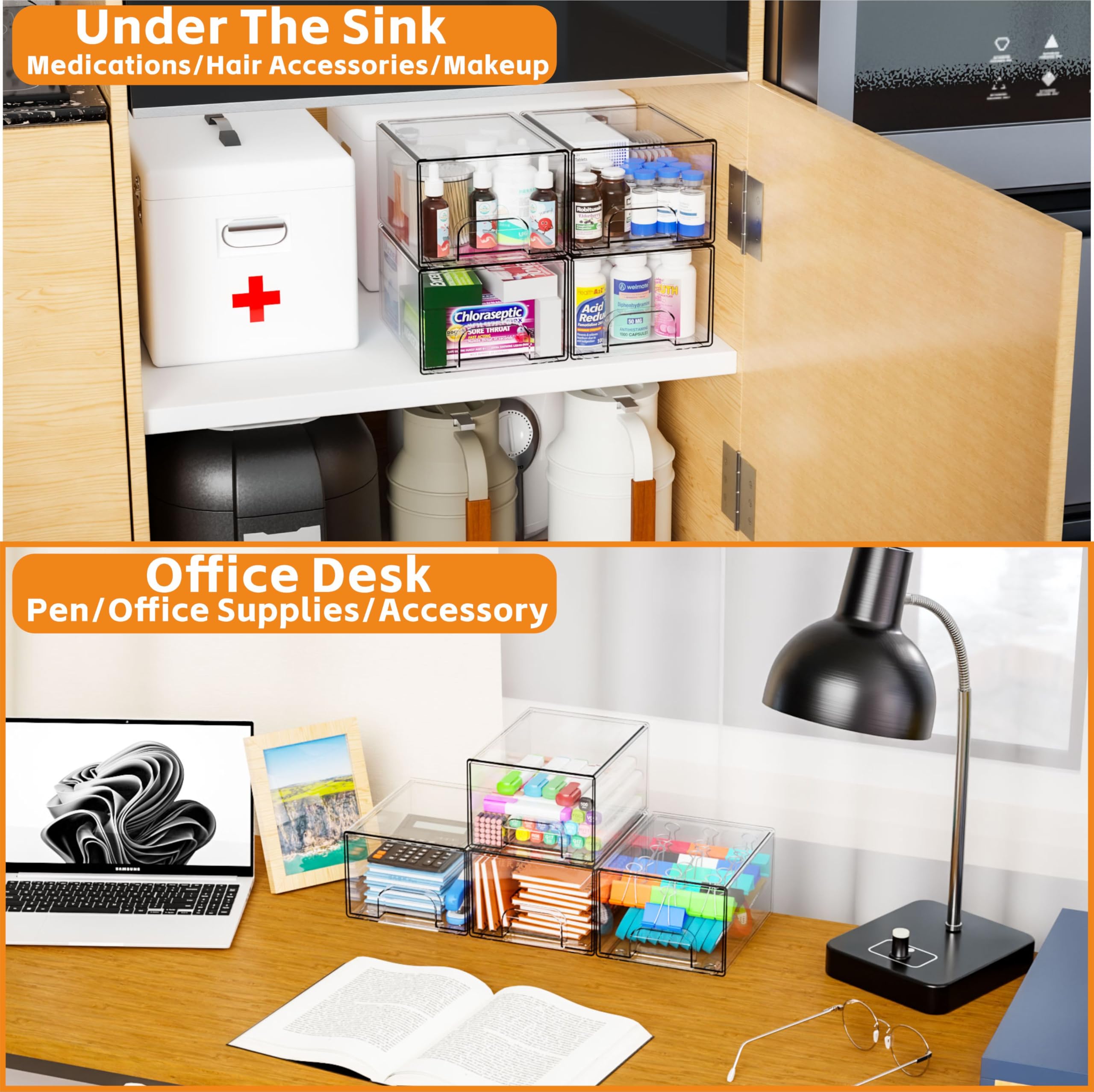 Yieach under-sink storage unit maximizes cabinet space