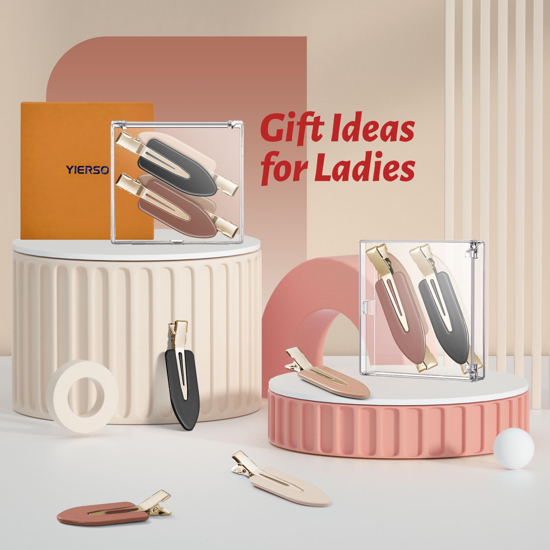 Clip YIERSO para peinados variados, ideal para eventos y looks diarios.
