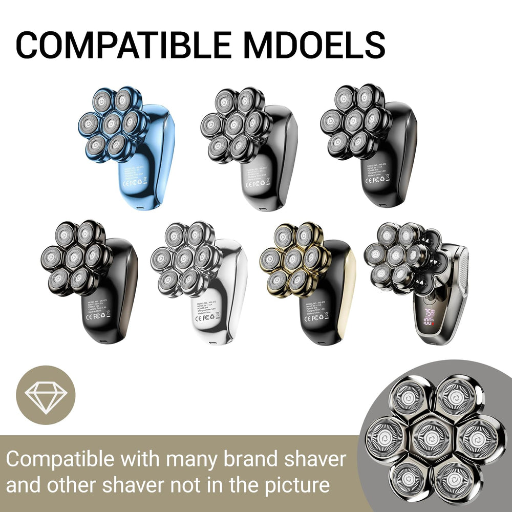 Yieyosd skin-friendly replacement heads ideal for sensitive skin.