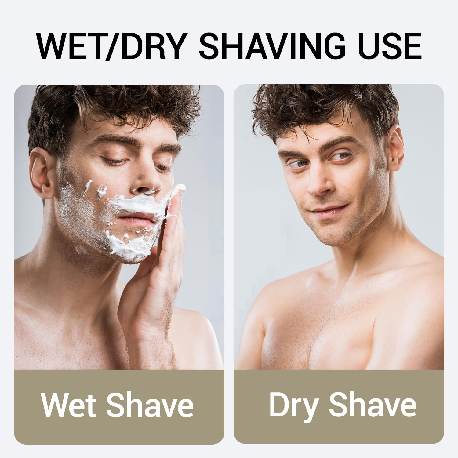 Yieyosd waterproof head shaver designed for wet and dry use.