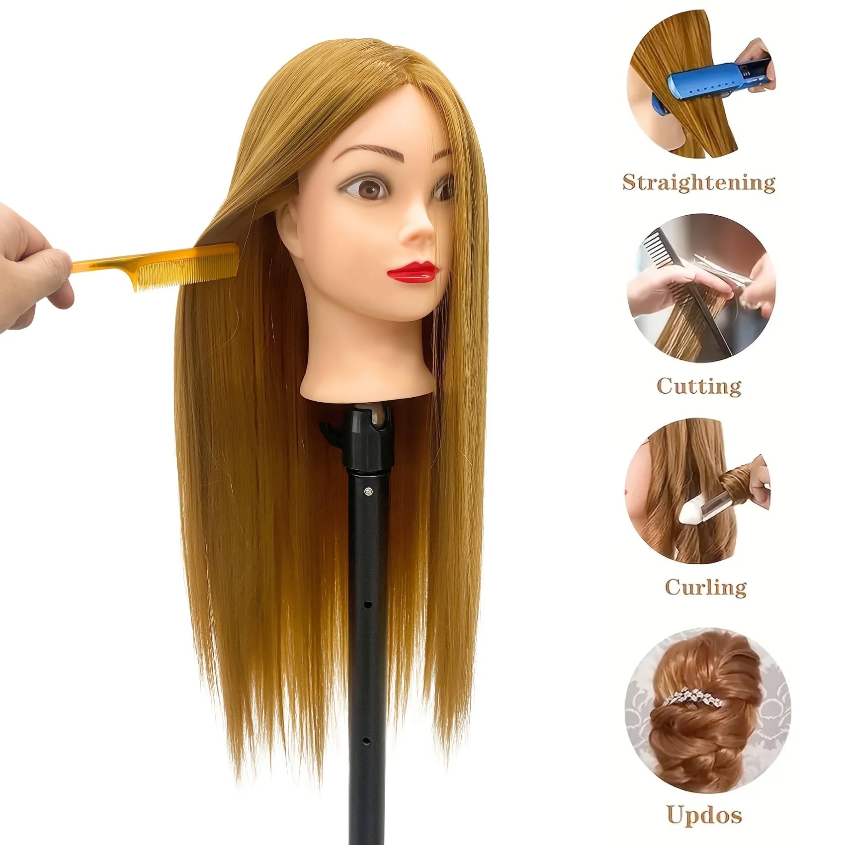 Yiifiulyn hair can be washed and conditioned, ideal for care practice