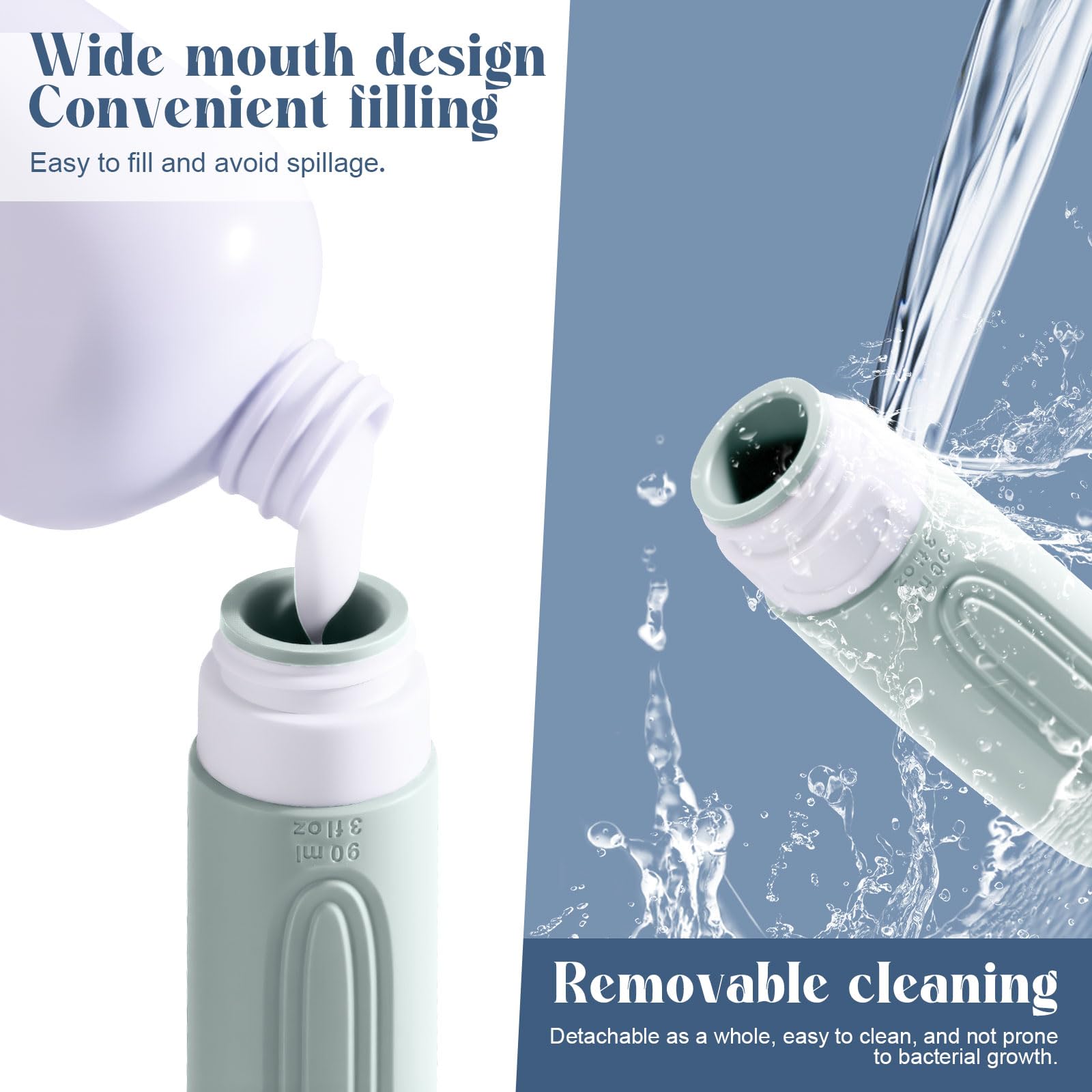 See-through quart pouch simplifies airport checks and visibility.