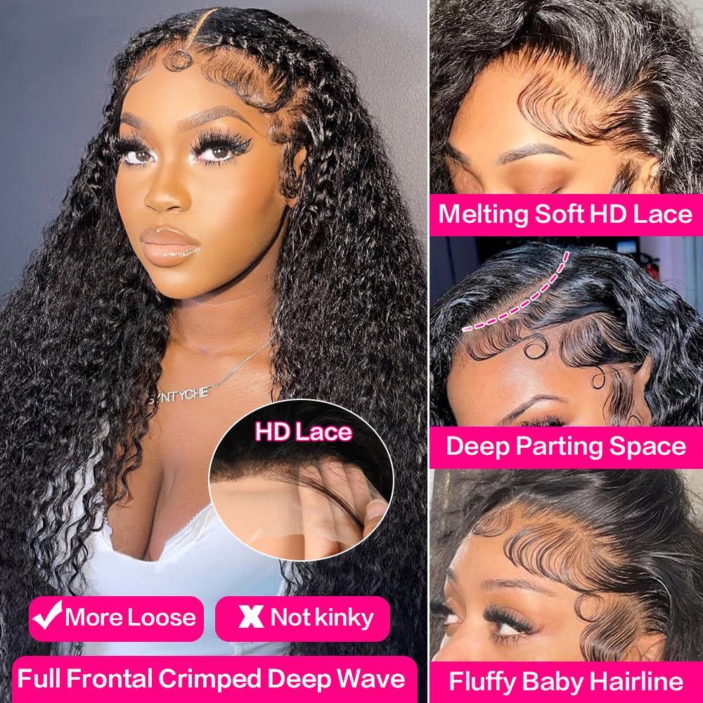 YIJUNDEMA 13x6 transparent lace top creates an undetectable hairline for easy styling