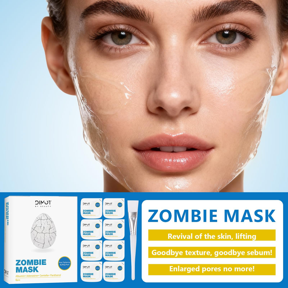 YIKESHU mascara zombi exfoliacion en 15 minutos.