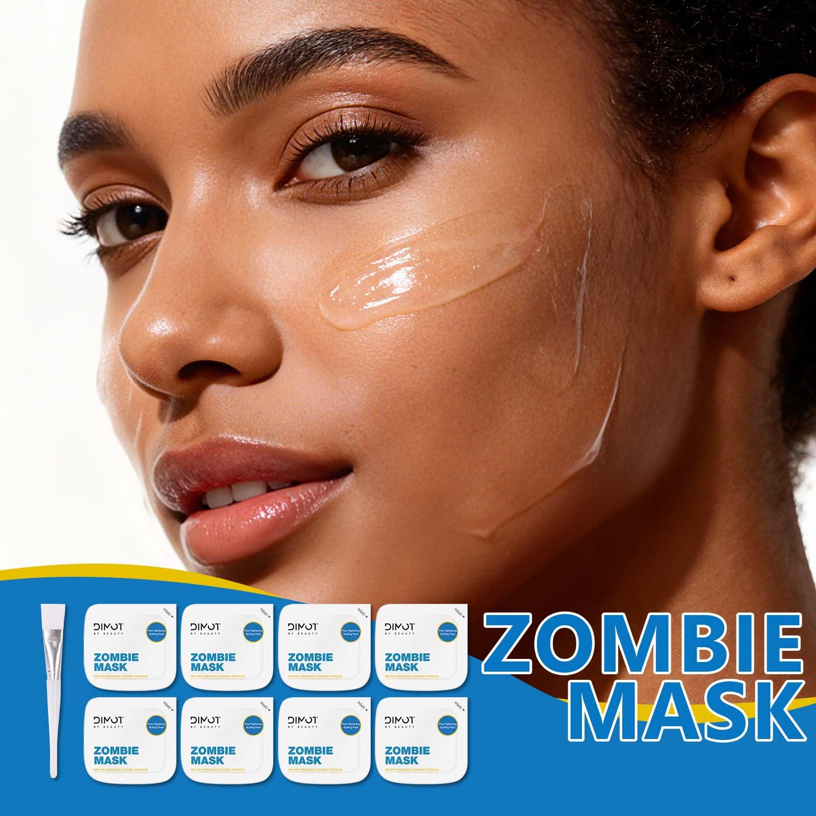 YIKESHU mascara zombi viaje compacto para llevar.