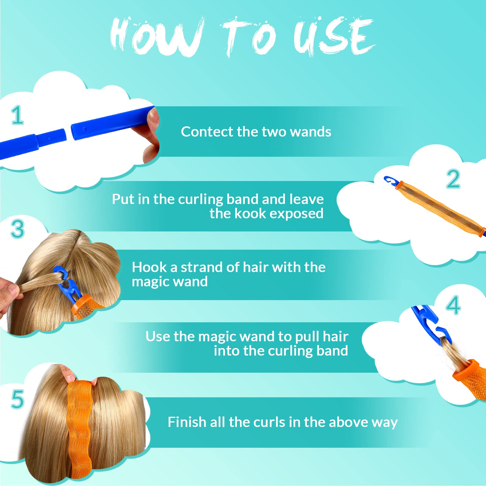 Yilloog demonstration of easy-use hair hook for faster styling