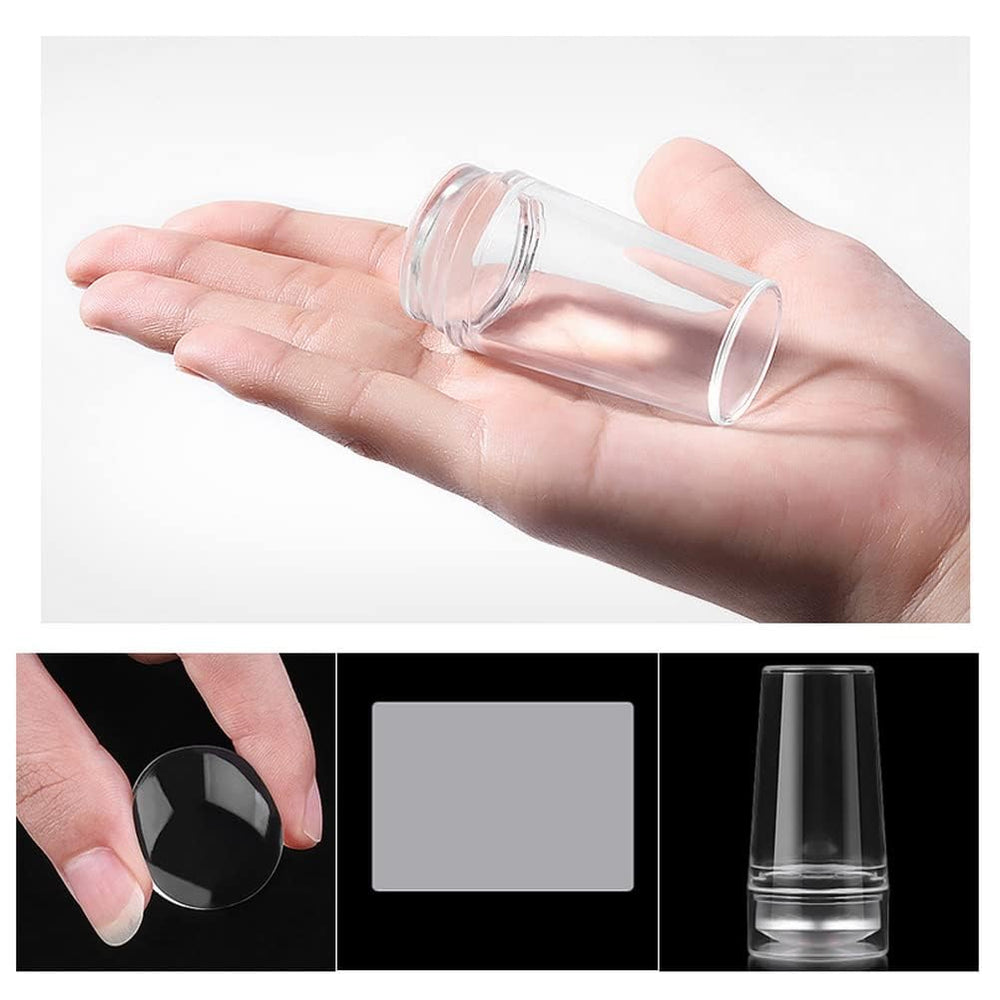 Yiluldeng 2pcs Nail Art Stamping Kit portable and easy to use