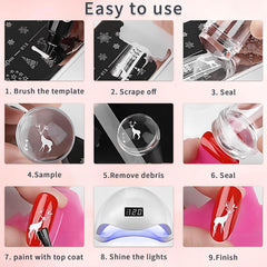 Yiluldeng Clear Silicone Stamping Jelly with Scraper for effortless pickup