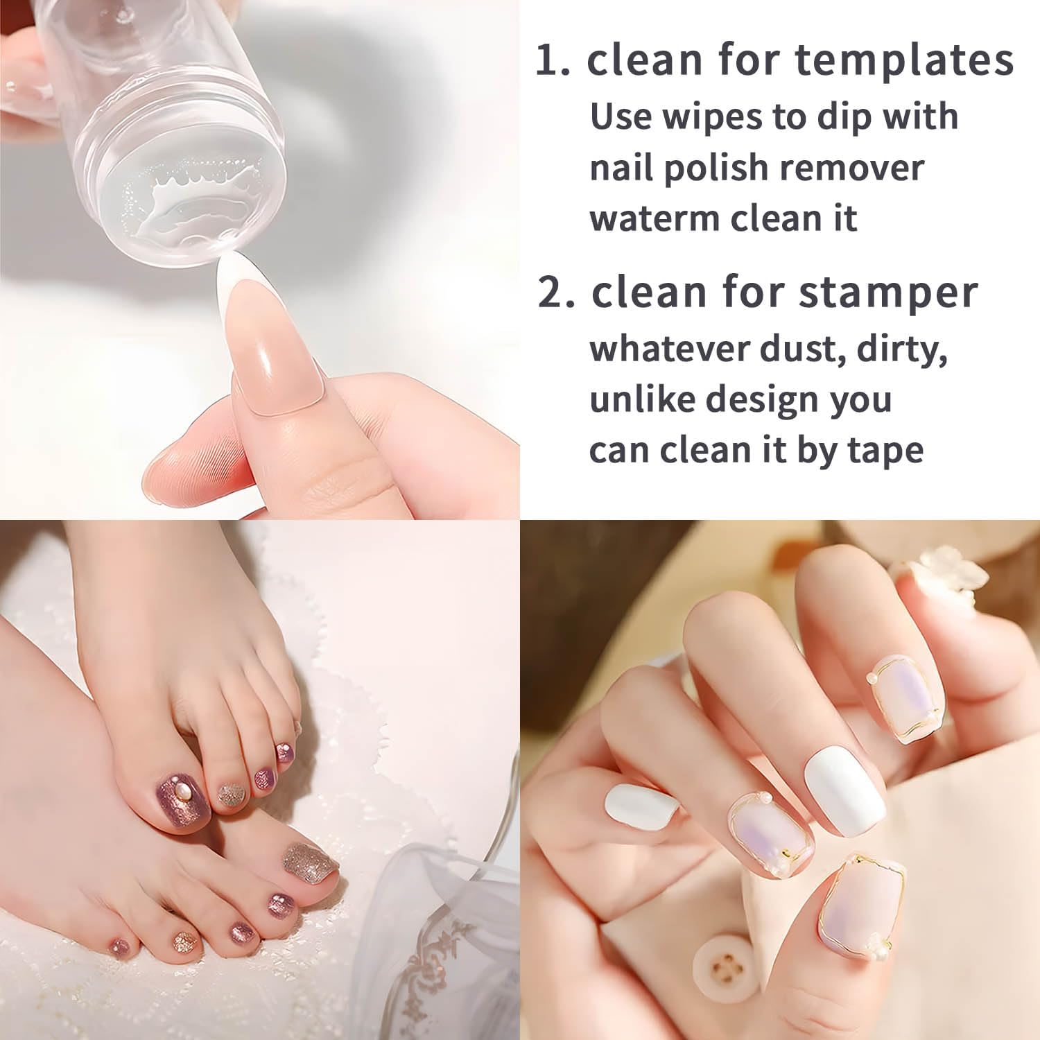 Yiluldeng Mini Nail Art Stamper for DIY art on the go