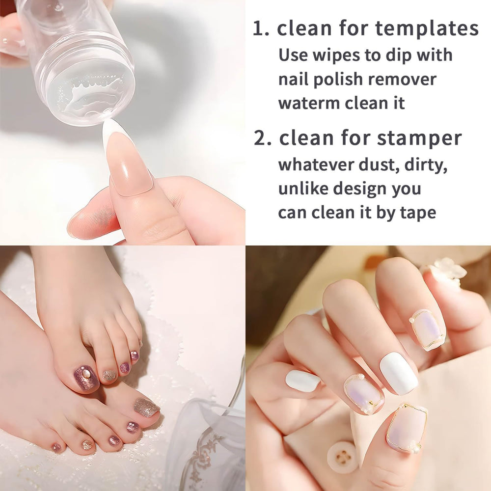 Yiluldeng Mini Nail Art Stamper for DIY art on the go