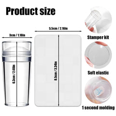 Yiluldeng Nail Art Stamper Kit enables clean pattern transfer for beginners