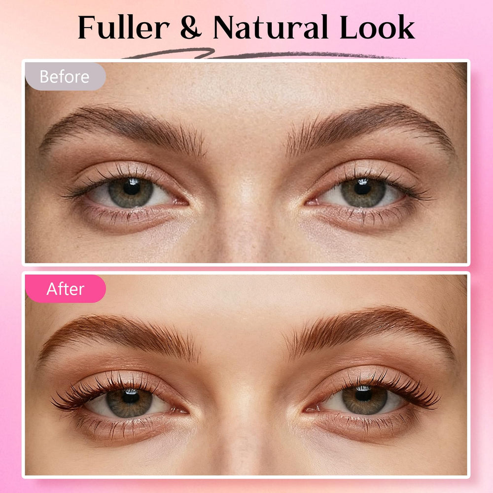 YIMEIR color swatch on skin shows even brow and lash tint