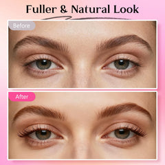 YIMEIR color swatch on skin shows even brow and lash tint
