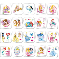 YINFENGKANHAI Disney Princess tattoos pack shows vivid designs for party favors and kid fun