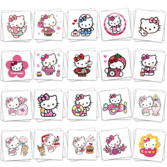 YINFENGKANHAI Hello Kitty tattoos pack cover for kid-friendly party designs