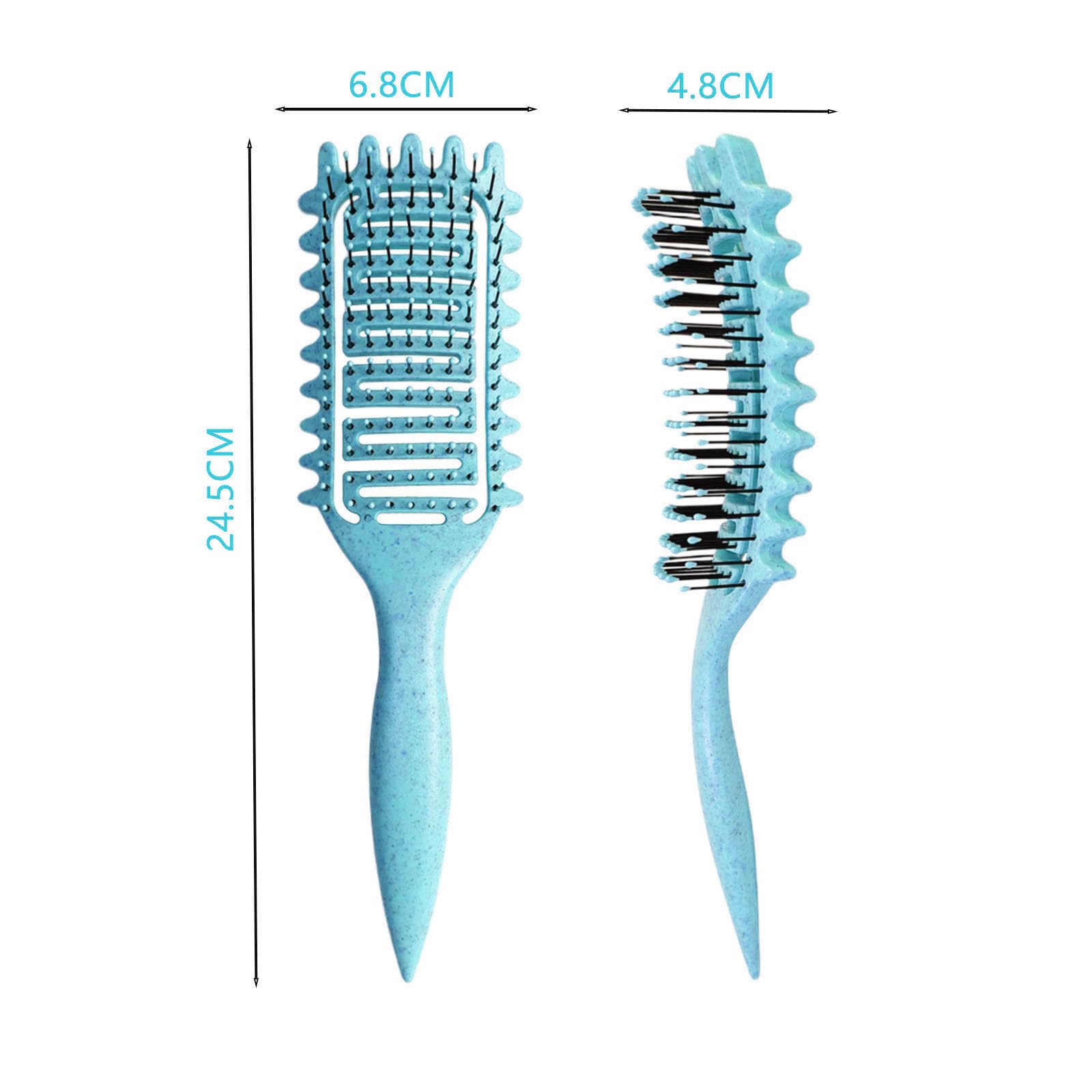 Yingbtr curl brush with special teeth design for even hair division.