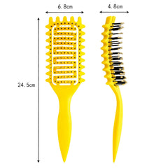 Yingbtr Curl Defining Brush in action for even product distribution.