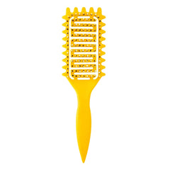 Yingbtr Curl Defining Brush front view highlights ergonomic handle and gentle detangling for curls.