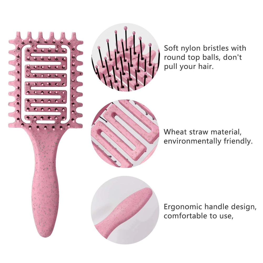 Yingbtr vented hair brush in ABS for durable, gentle glide.