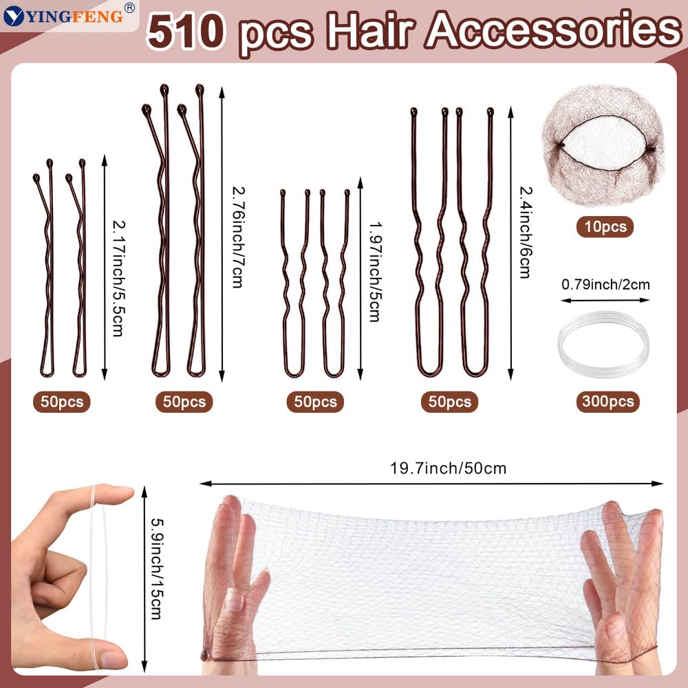 YINGFENG 100-u-shaped-buns-hair-clips stabilizing updos without slipping