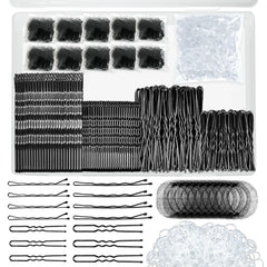 YINGFENG 510Pcs bobby pins kit with hair net keeps hair secure without slipping