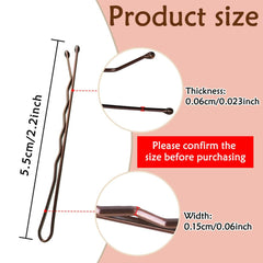 YINGFENG Bobby pins 2.2 inch length provides versatile hold.