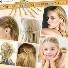 YINGFENG 100 bobby pins for women offer versatile styling options.