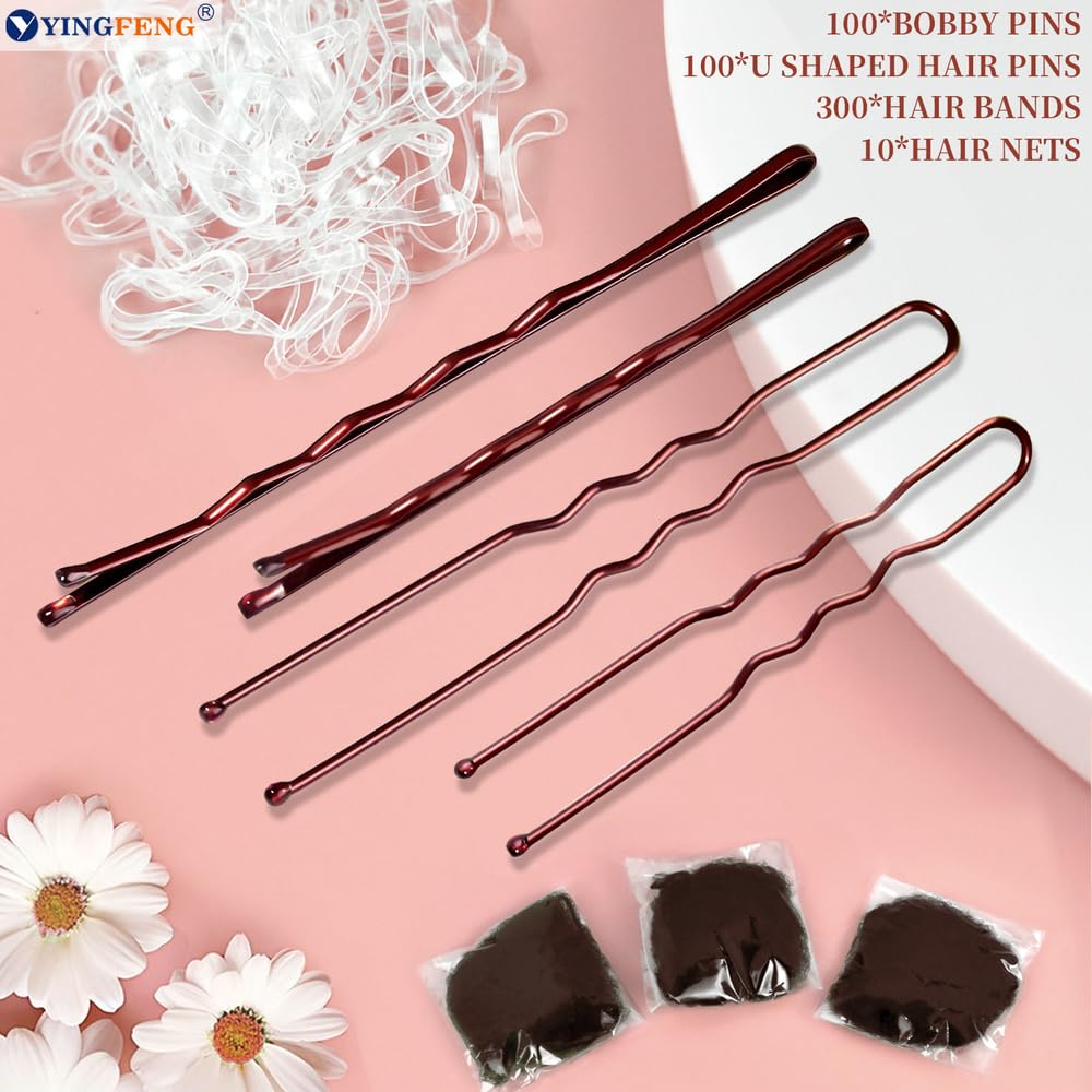 YINGFENG dance-hair-accessories-collection versatile set for buns braids and updos