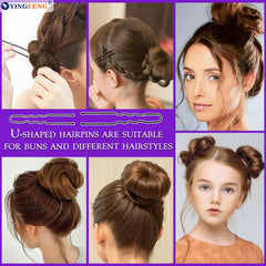 Elastic hair bands from YINGFENG stretch up to 50 cm for reliable hold