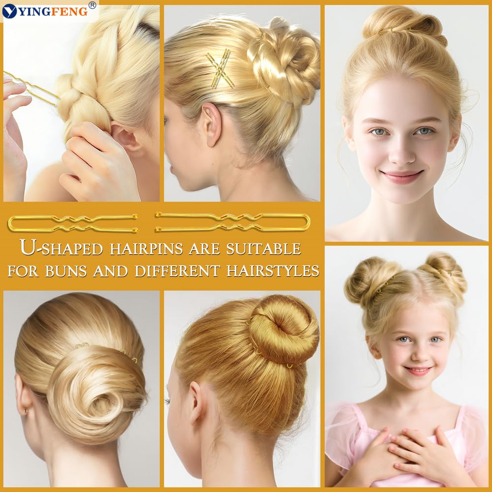 YINGFENG 300 hair bands provide secure, flexible hair framing.