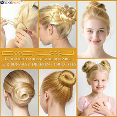 YINGFENG 300 hair bands provide secure, flexible hair framing.