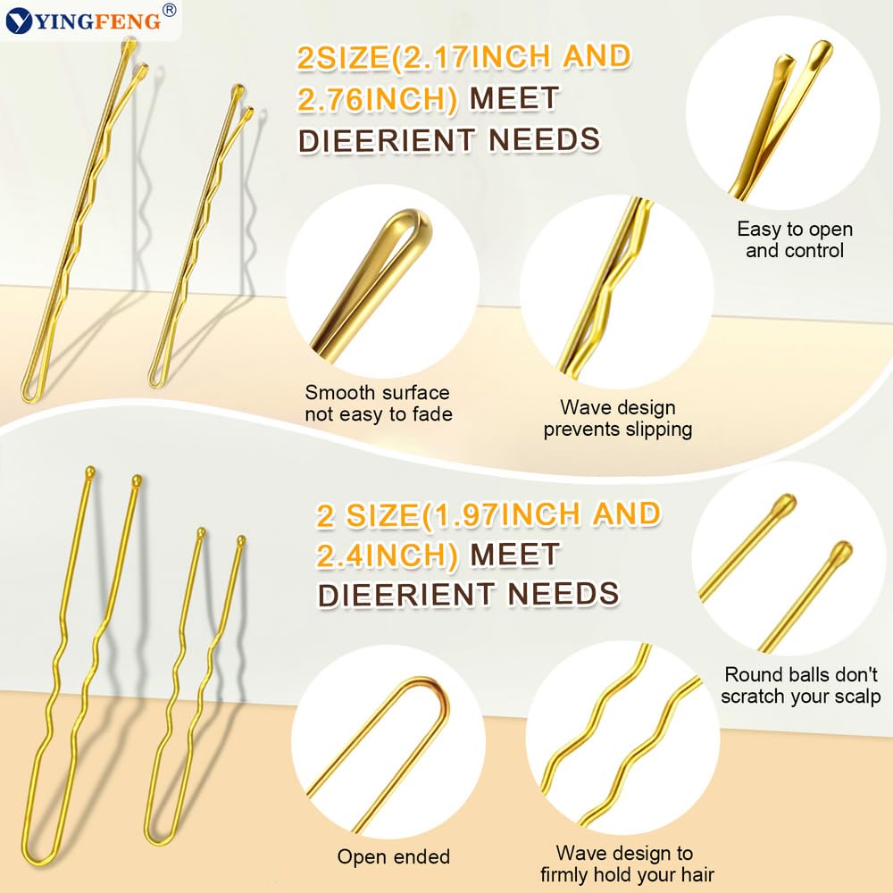 YINGFENG non-slip coating bobby pins prevent slipping during wear.