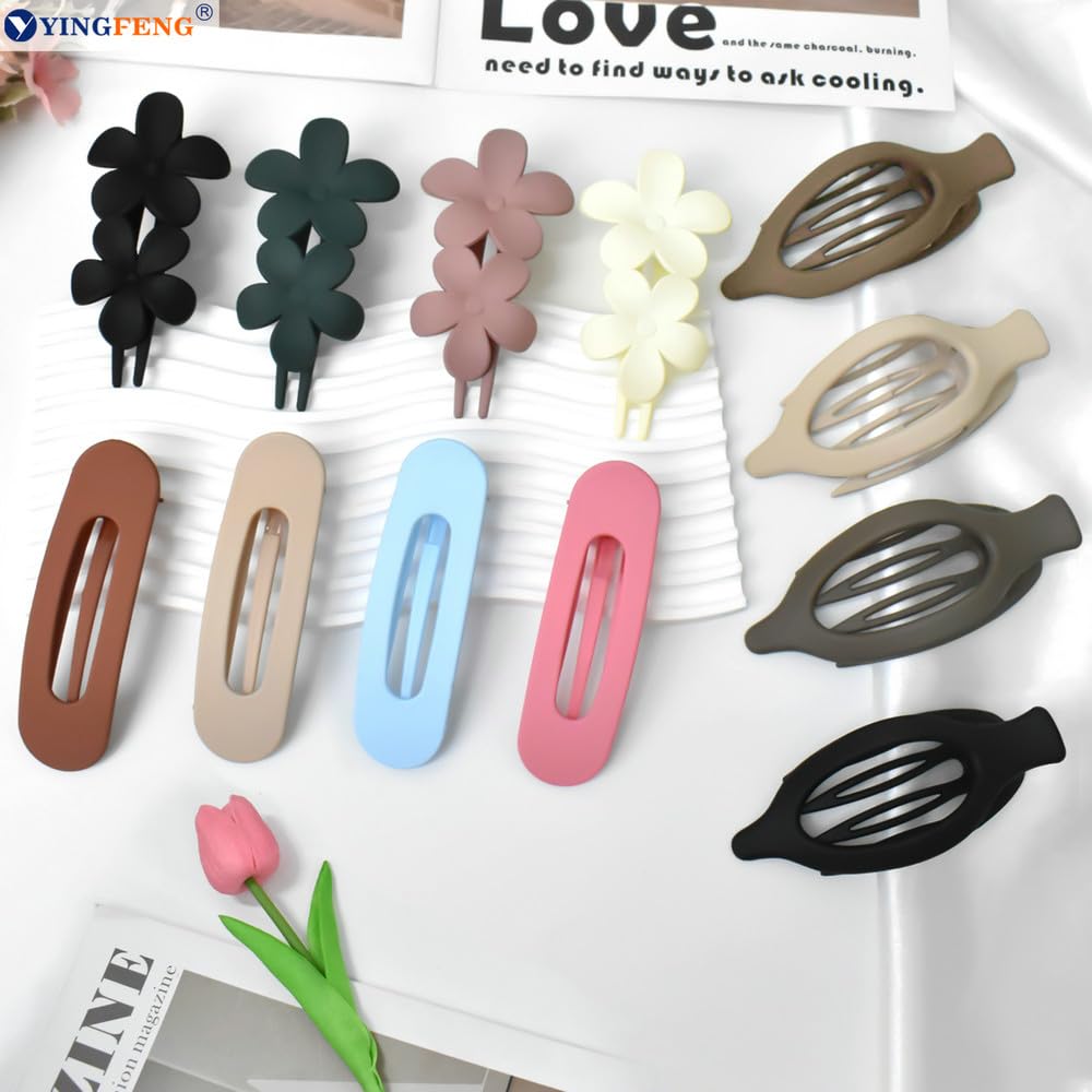 Regalo para mujer: conjunto YINGFENG, pinza flor y clip plano para ocasiones.