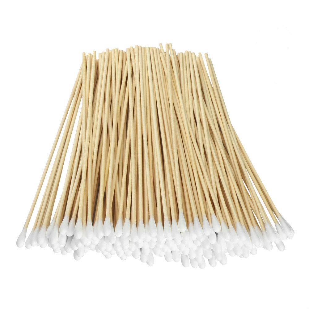 Yinghezu wooden handle cotton swabs for precise makeup removal and detail work.