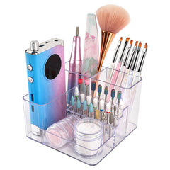 YINGJEE nail drill holder with 21 holes keeps bits organized and accessible