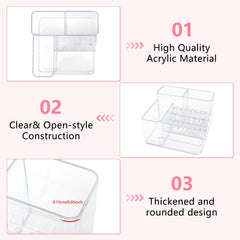 YINGJEE open-style organizer for nail tools improves visibility and reach