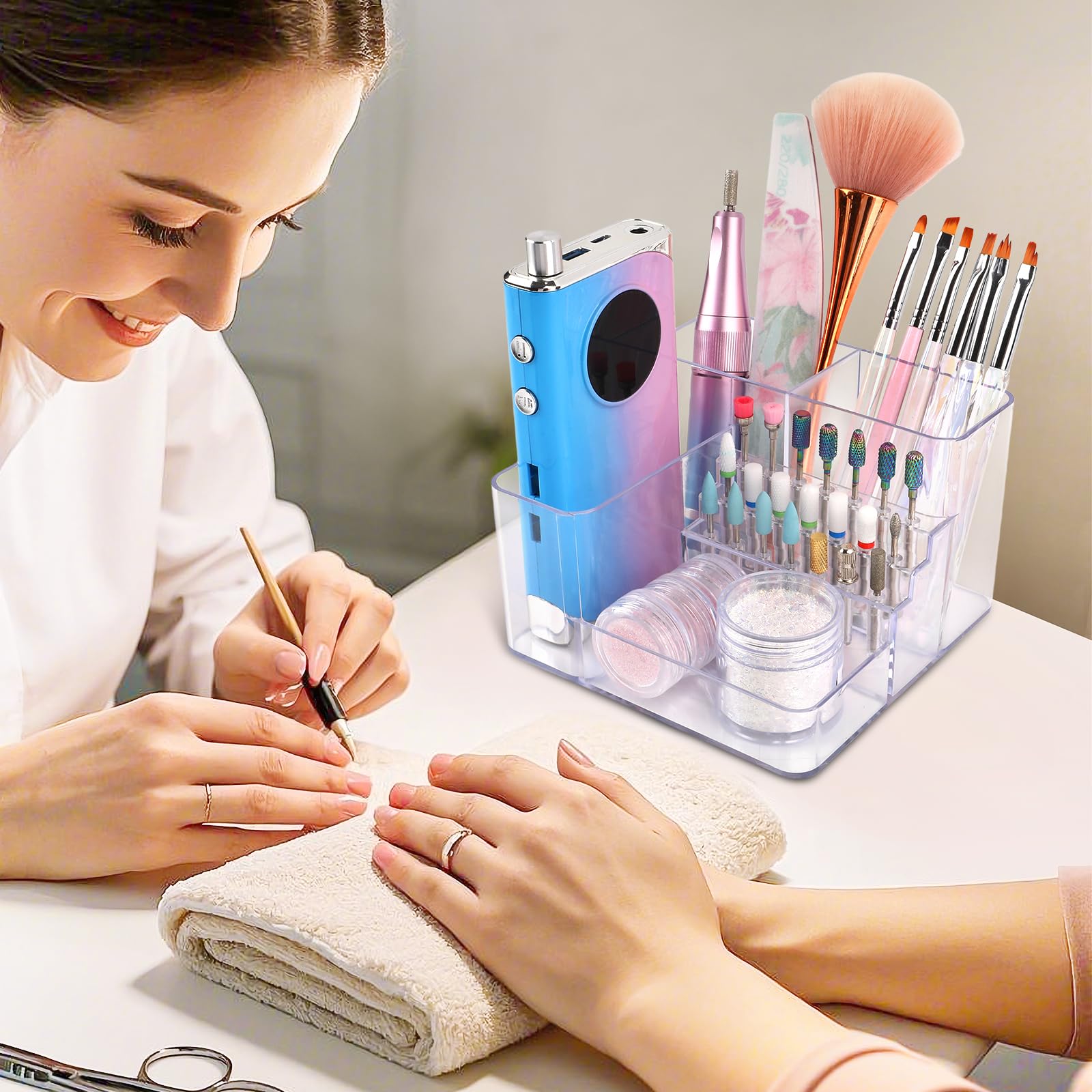 YINGJEE professional nail tech desk companion supports organized workflow