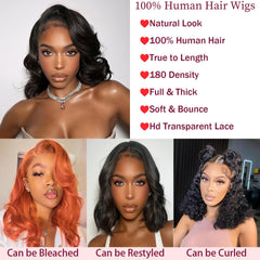 YINGRUN HD transparent lace front 13x4 close-up shows seamless scalp blend.