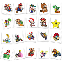 YINGXIANG cartoon tattoos for kids featuring colorful 2x2-inch designs for party favors.