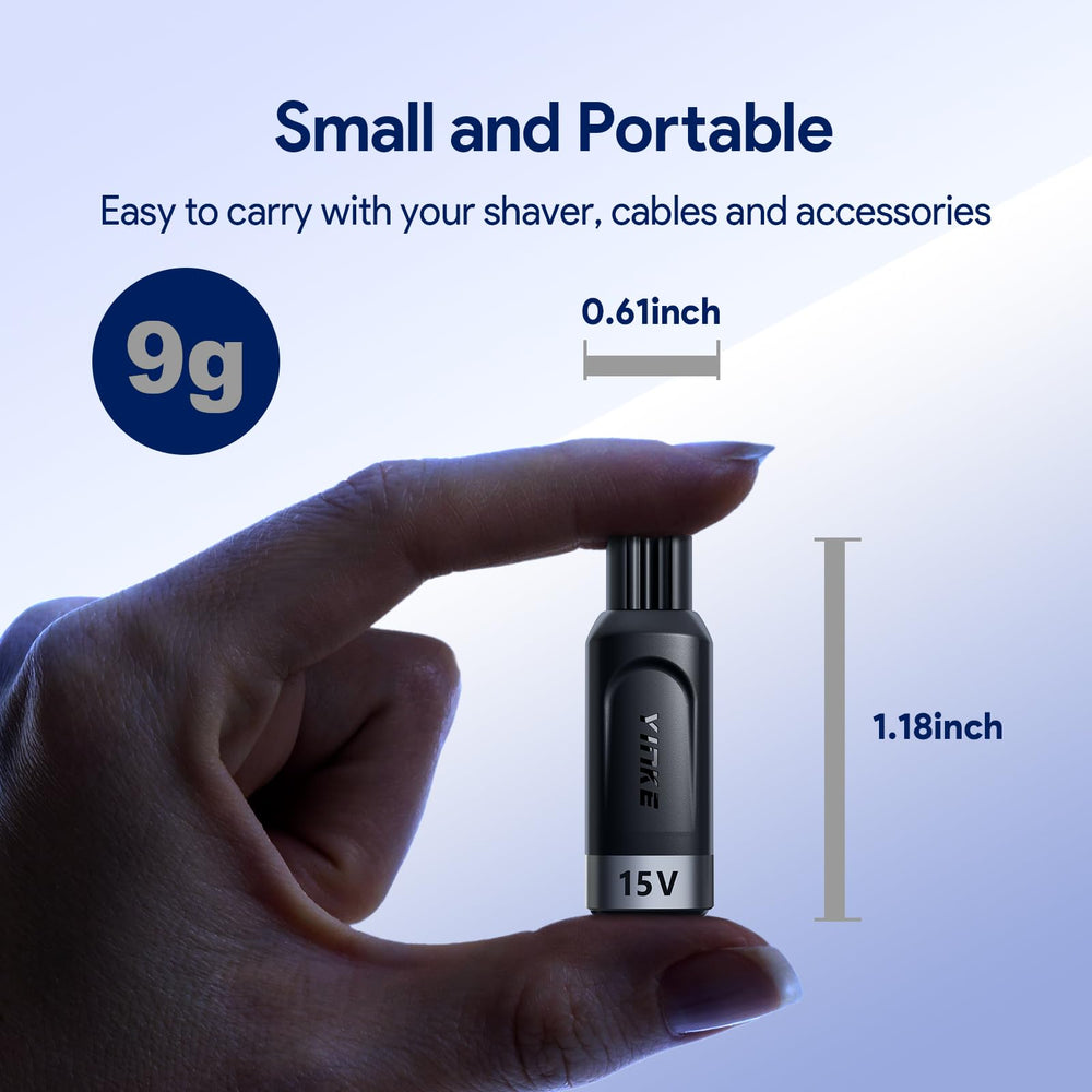 Yinke Type-C adapter powering OneBlade QP6520 while traveling