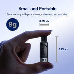 Yinke Type-C adapter powering OneBlade QP6520 while traveling