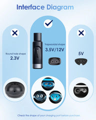 Yinke adapter compatible with Braun Series 9 for versatile charging
