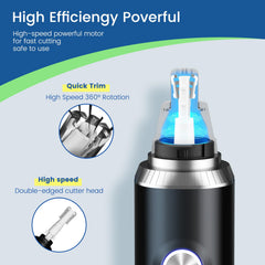 Yinowt 13k RPM motor enables fast, painless trimming.