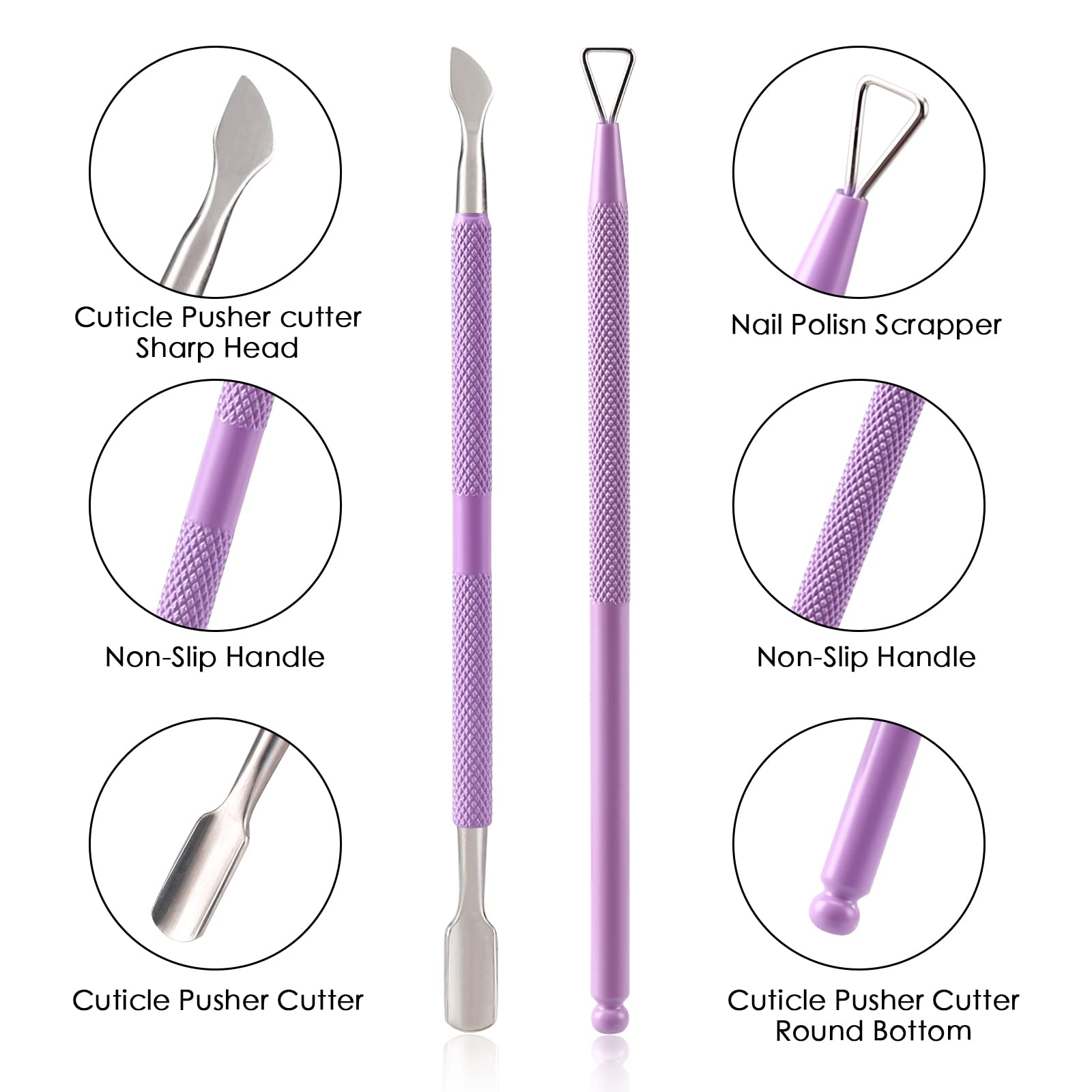 YINYIN Cuticle Cutter triangle head for fast gel polish cleanup and trimming.