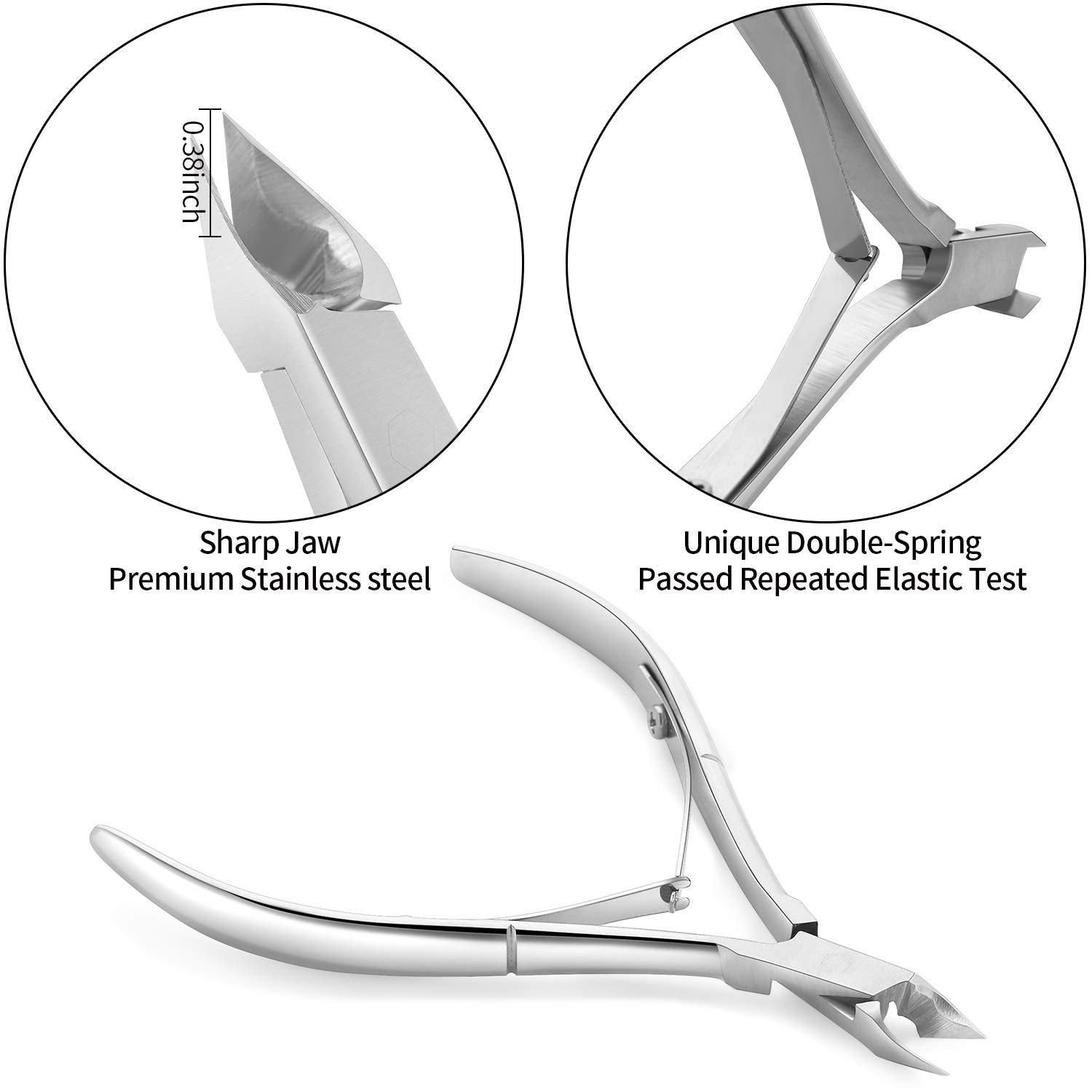 YINYIN cuticle pusher ergonomic handle: non-slip grip for comfortable maintenance