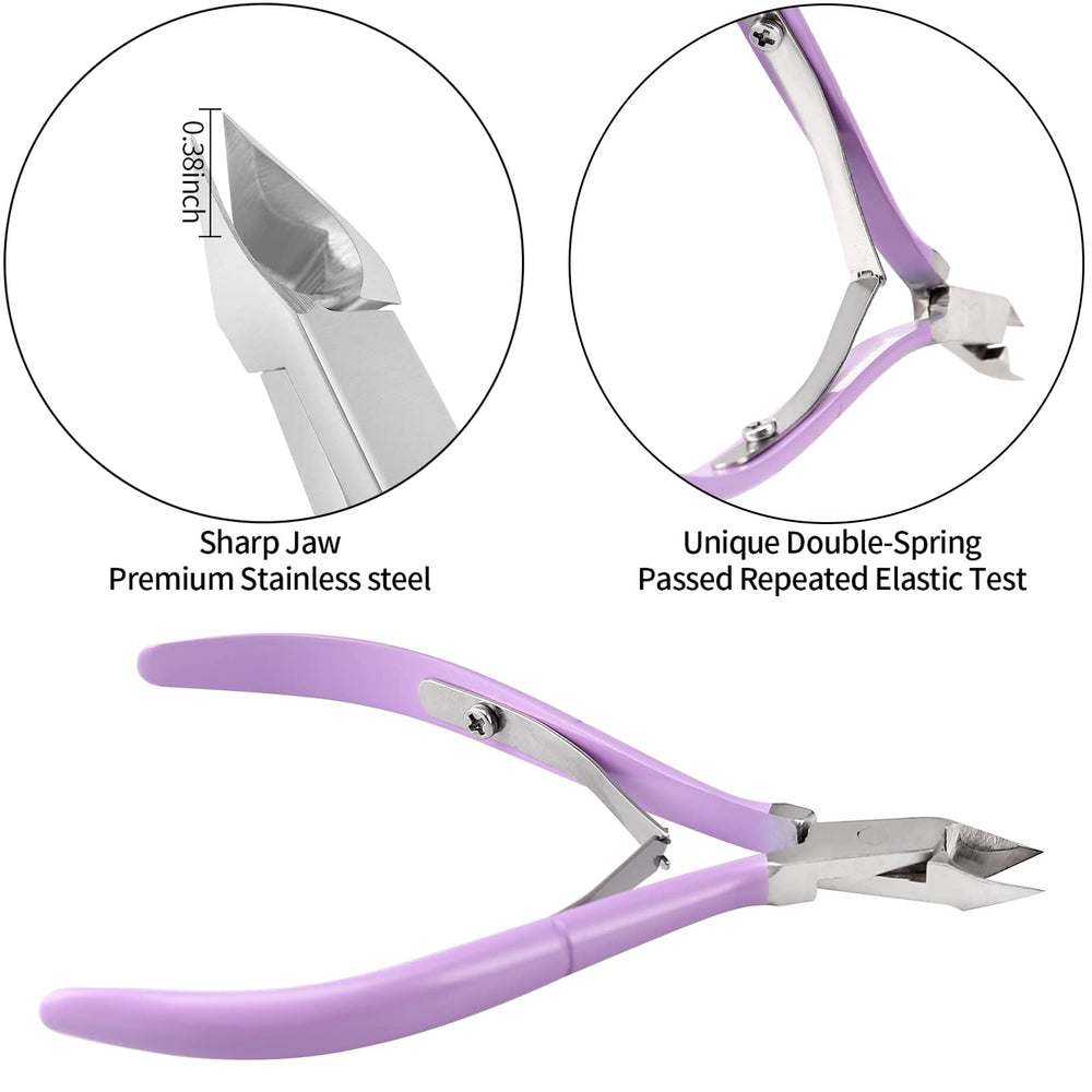YINYIN Cuticle Pusher with ergonomic handle for painless cuticle maintenance.