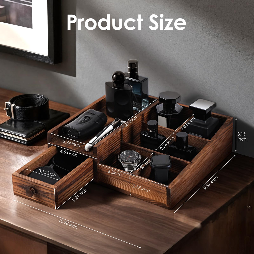 YIOJOYD Cologne Organizer deep drawers store rare items securely.